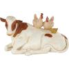 imageDeco 79 Polystone Pig Decorative Sculpture Home Decor Statue Accent Figurine 13quot x 4quot x 7quot Dark BrownCream