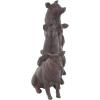 imageDeco 79 Polystone Pig Decorative Sculpture Home Decor Statue Accent Figurine 13quot x 4quot x 7quot Dark BrownDark Brown