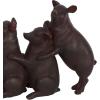 imageDeco 79 Polystone Pig Decorative Sculpture Home Decor Statue Accent Figurine 13quot x 4quot x 7quot Dark BrownDark Brown