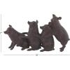 imageDeco 79 Polystone Pig Decorative Sculpture Home Decor Statue Accent Figurine 13quot x 4quot x 7quot Dark BrownDark Brown