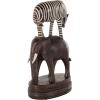 imageDeco 79 Polystone Pig Decorative Sculpture Home Decor Statue Accent Figurine 13quot x 4quot x 7quot Dark BrownMulti Colored