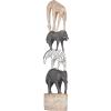 imageDeco 79 Polystone Pig Decorative Sculpture Home Decor Statue Accent Figurine 13quot x 4quot x 7quot Dark BrownMulti Colored