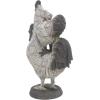 imageDeco 79 Polystone Pig Decorative Sculpture Home Decor Statue Accent Figurine 13quot x 4quot x 7quot Dark BrownWhite