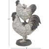 imageDeco 79 Polystone Pig Decorative Sculpture Home Decor Statue Accent Figurine 13quot x 4quot x 7quot Dark BrownWhite