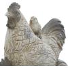 imageDeco 79 Polystone Pig Decorative Sculpture Home Decor Statue Accent Figurine 13quot x 4quot x 7quot Dark BrownWhite