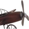 imageDeco 79 Wood Airplane Decorative Sculpture Home Decor Statue with Gray Metal Accents Accent Figurine 16quot x 14quot x 9quot Brown