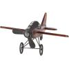 imageDeco 79 Wood Airplane Decorative Sculpture Home Decor Statue with Gray Metal Accents Accent Figurine 16quot x 14quot x 9quot Brown