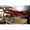 imageDeco 79 Wood Airplane Decorative Sculpture Home Decor Statue with Gray Metal Accents Accent Figurine 16quot x 14quot x 9quot Brown