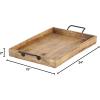 imageWood Metal Tray S3 17quot 20quot 24quotW  3095924 x 15 x 2