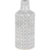 imageCosmoLiving by Cosmopolitan Porcelain Ceramic Decorative Vase Floral Centerpiece Vase Flower Vase for Home Decoration 8quot x 8quot x 14quot GrayWhite