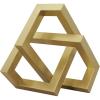 imageDeco 79 Metal Geometric Decorative Sculpture Abstract Shaped Home Decor Statue Accent Figurine 12quot x 13quot x 7quot GoldGold