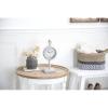 imageDeco 79 Metal Heart Clock with Bell Style Top 7quot x 3quot x 8quot BlueWhite