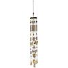 imageDeco 79 Metal Heart Windchime with Beads and Cone Bells 4quot x 7quot x 33quot GoldGold