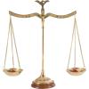 imageDeco 79 Metal Small Vintage Style Decorative Scales with Red and Green Floral Accents 12quot x 4quot x 12quot Gold