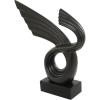 imageDeco 79 Polystone Abstract Decorative Sculpture Wing Home Decor Statue with Black Base Accent Figurine 14quot x 5quot x 15quot Black