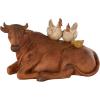 imageDeco 79 Polystone Pig Decorative Sculpture Home Decor Statue Accent Figurine 13quot x 4quot x 7quot Dark BrownCopper