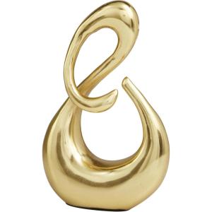 imageDeco 79 Aluminum Metal Abstract Decorative Sculpture Swirl Home Decor Statue Accent Figurine 7quot x 4quot x 13quot GoldGold