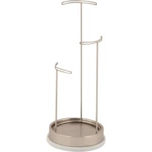 imageDeco 79 Marble Jewelry Stand with Rectangular Base 12quot x 4quot x 13quot GoldSilverWhite