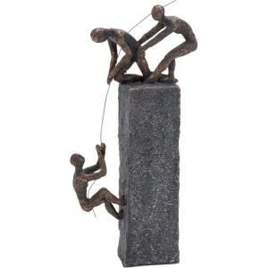 imageDeco 79 Polystone People Decorative Sculpture Climbing Home Decor Statue Accent Figurine 7quot x 3quot x 17quot GrayGray