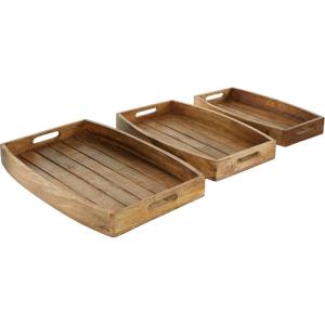 imageWood Metal Tray S3 17quot 20quot 24quotW  3095920 x 14 x 2