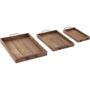 imageWood Metal Tray S3 17quot 20quot 24quotW  3095924 x 15 x 2