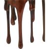 imageCosmoLiving by Cosmopolitan Aluminum Metal Abstract Decorative Candle Holder Melting Drip Candle Stand Set of 3 Candlestick Holder 12quot 10quot 8quotH GoldCopper