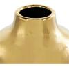 imageCosmoLiving by Cosmopolitan Ceramic Decorative Vase Centerpiece Vase with Abstract Gold Melting Drips Flower Vase for Home Decoration 15quot x 5quot x 11quot BlackGold