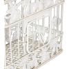 imageDEco 79 82676 2Piece Metal Square Bird Cage Set white 8quotl x 10quotw x 22quoth