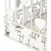 imageDEco 79 82676 2Piece Metal Square Bird Cage Set white 8quotl x 10quotw x 22quoth