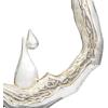 imageDeco 79 Aluminum Metal Abstract Decorative Sculpture Home Decor Statue with Marble Base Accent Figurine 14quot x 3quot x 17quot Silver19 x 3 x 23
