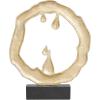 imageDeco 79 Aluminum Metal Abstract Decorative Sculpture Home Decor Statue with Marble Base Accent Figurine 14quot x 3quot x 17quot Silver19 x 3 x 23