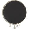 imageDeco 79 Aluminum Metal Abstract Room Wall Mirror Drip Entryway Mirror with Melting Designed Frame Wall Mounted Mirror 36quot x 1quot x 43quot SilverSilver