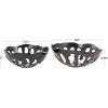 imageDeco 79 Aluminum Metal Decorative Bowl Decorative Bowl Drip Decorative Containers with Open Frame Design Set of 2 Decorative Keepsake Boxes 13quot 11quot W BlackBlack