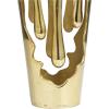 imageDeco 79 Aluminum Metal Decorative Vase Drip Centerpiece Vase with Melting Designed Body Vase for Home Decoration 7quot x 7quot x 15quot GoldGold