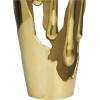 imageDeco 79 Aluminum Metal Decorative Vase Drip Centerpiece Vase with Melting Designed Body Vase for Home Decoration 7quot x 7quot x 15quot GoldGold