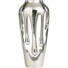 imageDeco 79 Aluminum Metal Decorative Vase Drip Centerpiece Vase with Melting Designed Body Vase for Home Decoration 7quot x 7quot x 15quot GoldSilver