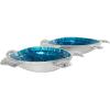 imageDeco 79 Aluminum Metal Turtle Handmade Serving Bowl  set of 3 8quot x 6quot x 2quot Multi ColoredBlue
