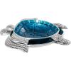 imageDeco 79 Aluminum Metal Turtle Handmade Serving Bowl  set of 3 8quot x 6quot x 2quot Multi ColoredBlue