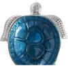 imageDeco 79 Aluminum Metal Turtle Handmade Serving Bowl  set of 3 8quot x 6quot x 2quot Multi ColoredBlue