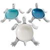 imageDeco 79 Aluminum Metal Turtle Handmade Serving Bowl  set of 3 8quot x 6quot x 2quot Multi ColoredMulti Colored