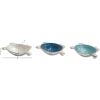 imageDeco 79 Aluminum Metal Turtle Handmade Serving Bowl  set of 3 8quot x 6quot x 2quot Multi ColoredMulti Colored