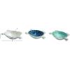 imageDeco 79 Aluminum Metal Turtle Handmade Serving Bowl  set of 3 8quot x 6quot x 2quot Multi ColoredMulti Colored
