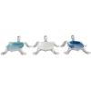 imageDeco 79 Aluminum Metal Turtle Handmade Serving Bowl  set of 3 8quot x 6quot x 2quot Multi ColoredMulti Colored