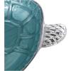 imageDeco 79 Aluminum Metal Turtle Handmade Serving Bowl  set of 3 8quot x 6quot x 2quot Multi ColoredTeal