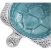imageDeco 79 Aluminum Metal Turtle Handmade Serving Bowl  set of 3 8quot x 6quot x 2quot Multi ColoredTeal