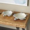 imageDeco 79 Aluminum Metal Turtle Handmade Serving Bowl  set of 3 8quot x 6quot x 2quot Multi ColoredWhite