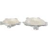 imageDeco 79 Aluminum Metal Turtle Handmade Serving Bowl  set of 3 8quot x 6quot x 2quot Multi ColoredWhite