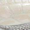 imageDeco 79 Aluminum Metal Turtle Handmade Serving Bowl  set of 3 8quot x 6quot x 2quot Multi ColoredWhite