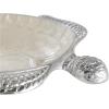 imageDeco 79 Aluminum Metal Turtle Handmade Serving Bowl  set of 3 8quot x 6quot x 2quot Multi ColoredWhite