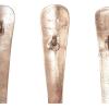 imageDeco 79 Aluminum Metal Utensils Home Wall Decor Knife Spoon and Fork Wall Sculpture Set of 3 Wall Art 4quotW 23quotH SilverGold